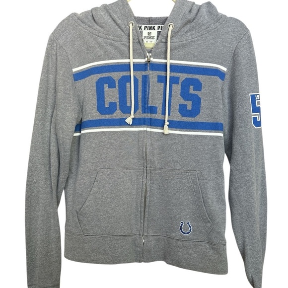 Victoria's Secret Tops - Victoria’s Secret PINK NFL Collection Indianapolis Colts Zip-Up Hoodie